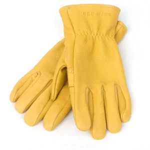 Red Wing Lined Glove in Yellow Buckskin Leather