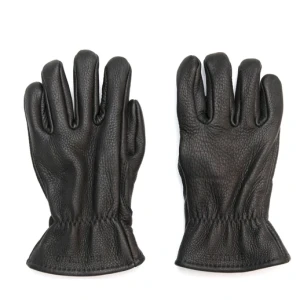 Red Wing Lined Gloves in Black Buckskin Leather