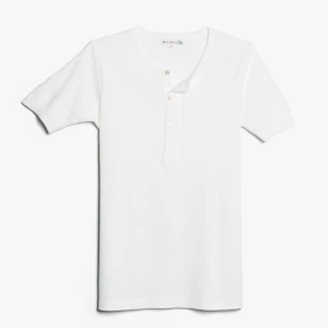 Merz b.Schwanen 207 MEN'S LOOPWHEELED HENLEY, 8,6OZ, CLASSIC FIT