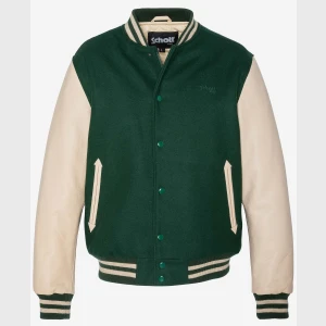 Schott LC8705X Varsity jacket without embroidery, cowhide leather