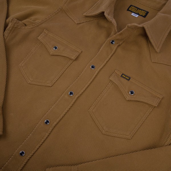 Iron Heart IHSH-234-CAM Kersey Western Shirt - Camel - Image 3