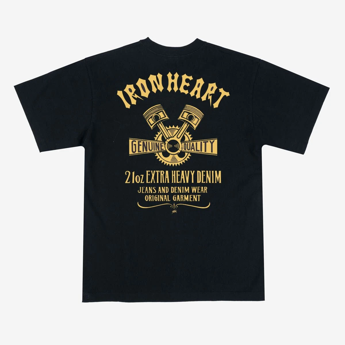 Iron Heart IHT-2403 - 7.5oz Printed Loopwheel Crew Neck T-Shirt - Image 2