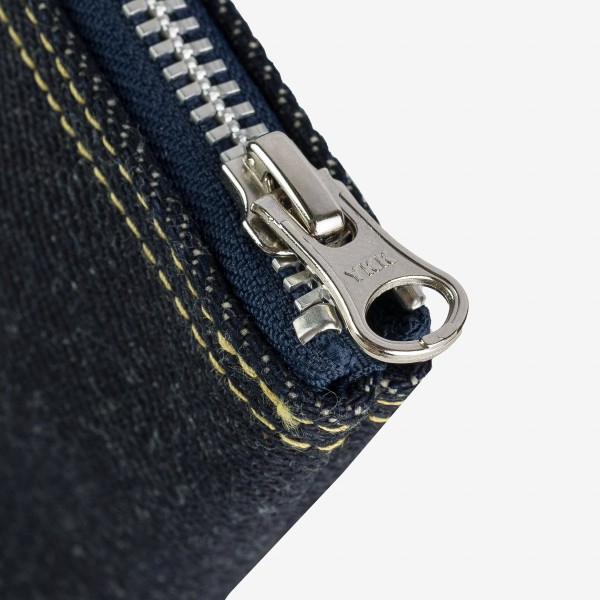 Iron Heart IHG-093 25oz Selvedge Denim Zip-Up Pouch - Image 3