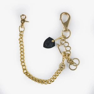 Iron Heart Brass-W14 - Wallet Chain With Rings And Clip