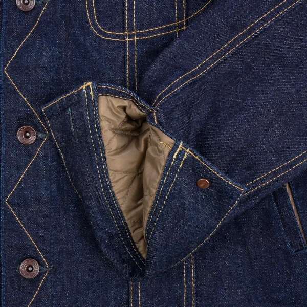 Iron Heart IH-101J-SR - 18oz Selvedge Denim Storm Rider Jacket - Image 5