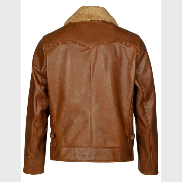 Schott - 596 Antique Cowhide Rancher Jacket with Sheepskin Collar - Image 2