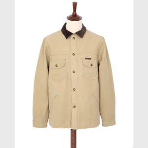 Indigofera Fargo Trucker Jacket, Smithson Canvas, Light Beige
