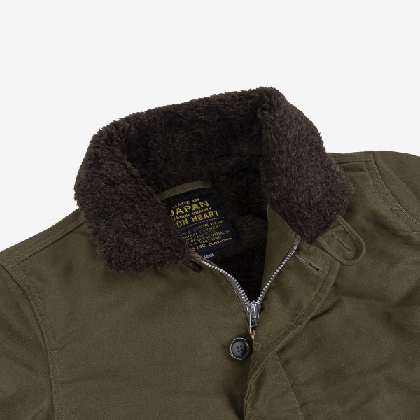 Iron Heart IHM-37 - Oiled Whipcord N1 Deck Jacket - Image 3