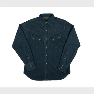 Stevenson Overall CD3 - Cody Snap Shirt Washed Down Indigo Denim