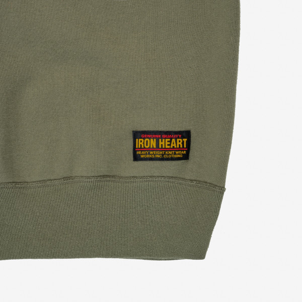 Iron Heart IHSW-69L - 14oz Ultra Heavyweight Loopwheel Cotton Crew Neck Sweat - Image 9