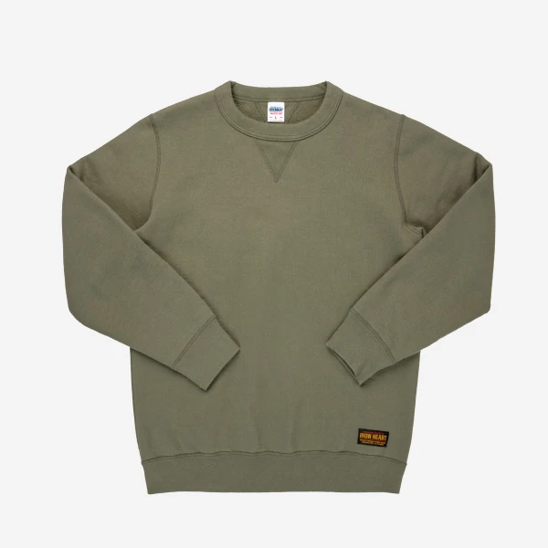 Iron Heart IHSW-69L - 14oz Ultra Heavyweight Loopwheel Cotton Crew Neck Sweat - Image 5