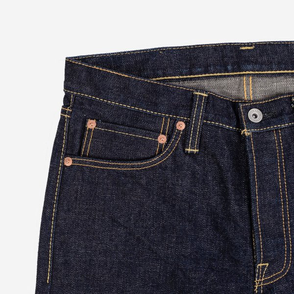 Iron Heart IH-777S-18 18oz Vintage Selvedge Denim Slim Tapered Cut Jeans - Image 3