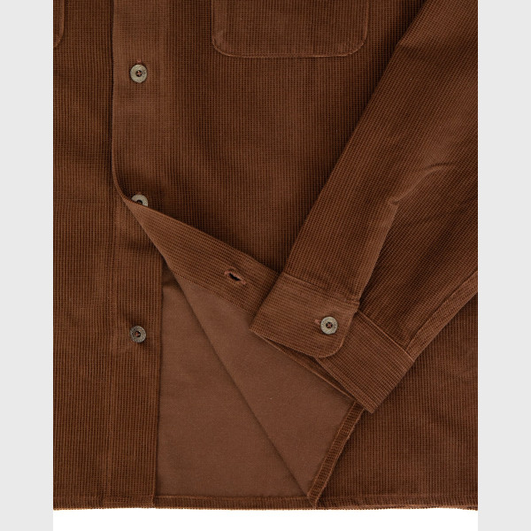Indigofera Webster Shirt, Square Corduroy, Rust - Image 3