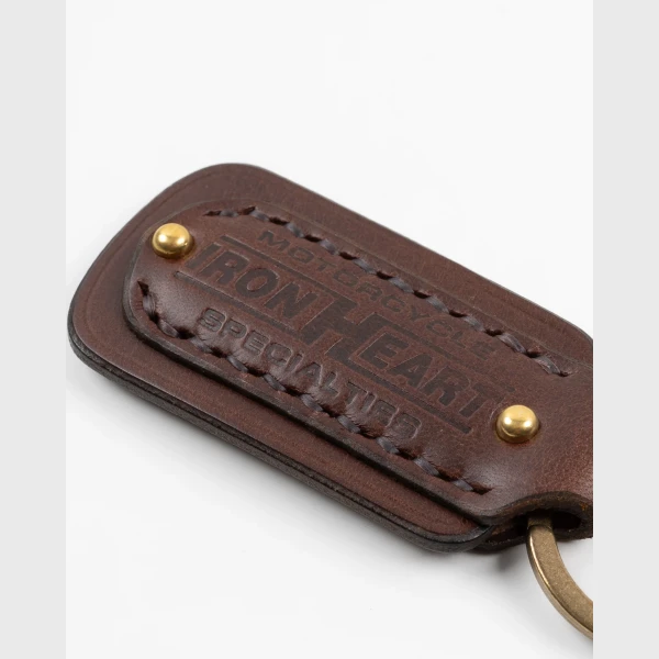Iron Heart IHG-067 - Buttero Leather Key Ring w/Embossed Iron Heart Logo - Image 6