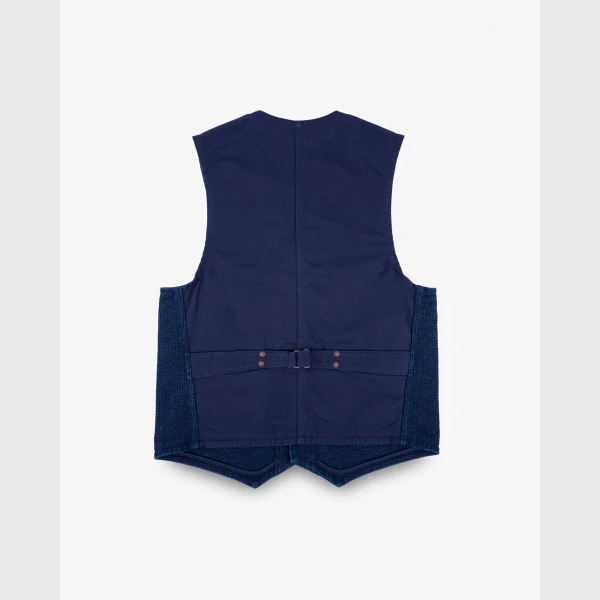 Iron Heart IHV-50 14oz Sashiko Dobby Cloth / Duck Work Vest - Image 2