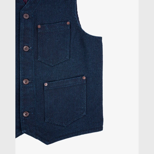 Iron Heart IHV-50 14oz Sashiko Dobby Cloth / Duck Work Vest - Image 4