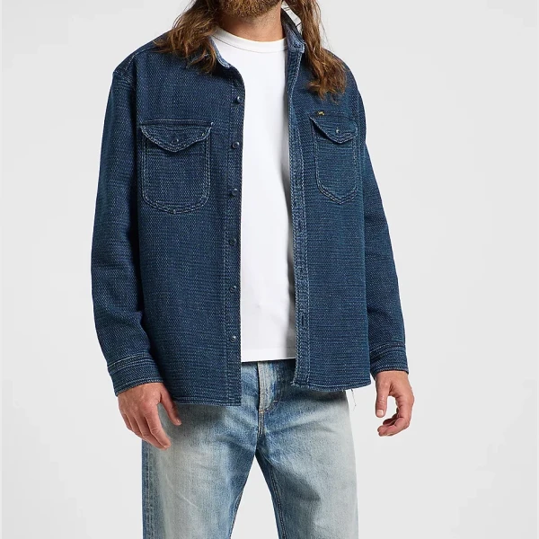 Lee 101 70's Shirt Dark Wash - Image 3