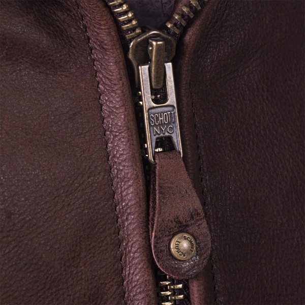 Schott 543 Men's Waxy Buffalo Leather Sunset Jacket - Image 4