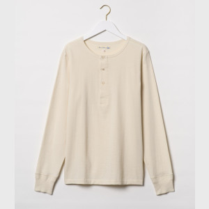 Merz b.Schwanen 2M06 Vintage Machine Refined Classic Fit Long Sleeve Henley