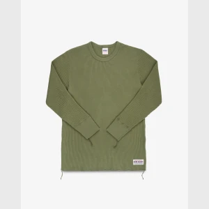 Iron Heart IHTL-1301 - Waffle Knit Long Sleeved Crew Neck Thermal Top