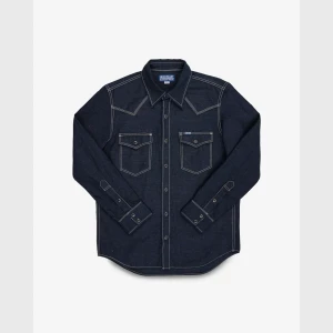 Iron Heart IHSH-444 7oz Cotton Linen Chambray Western Shirt