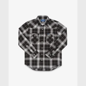 Iron Heart IHSH-439 9oz Selvedge Flannel Check Western Shirt