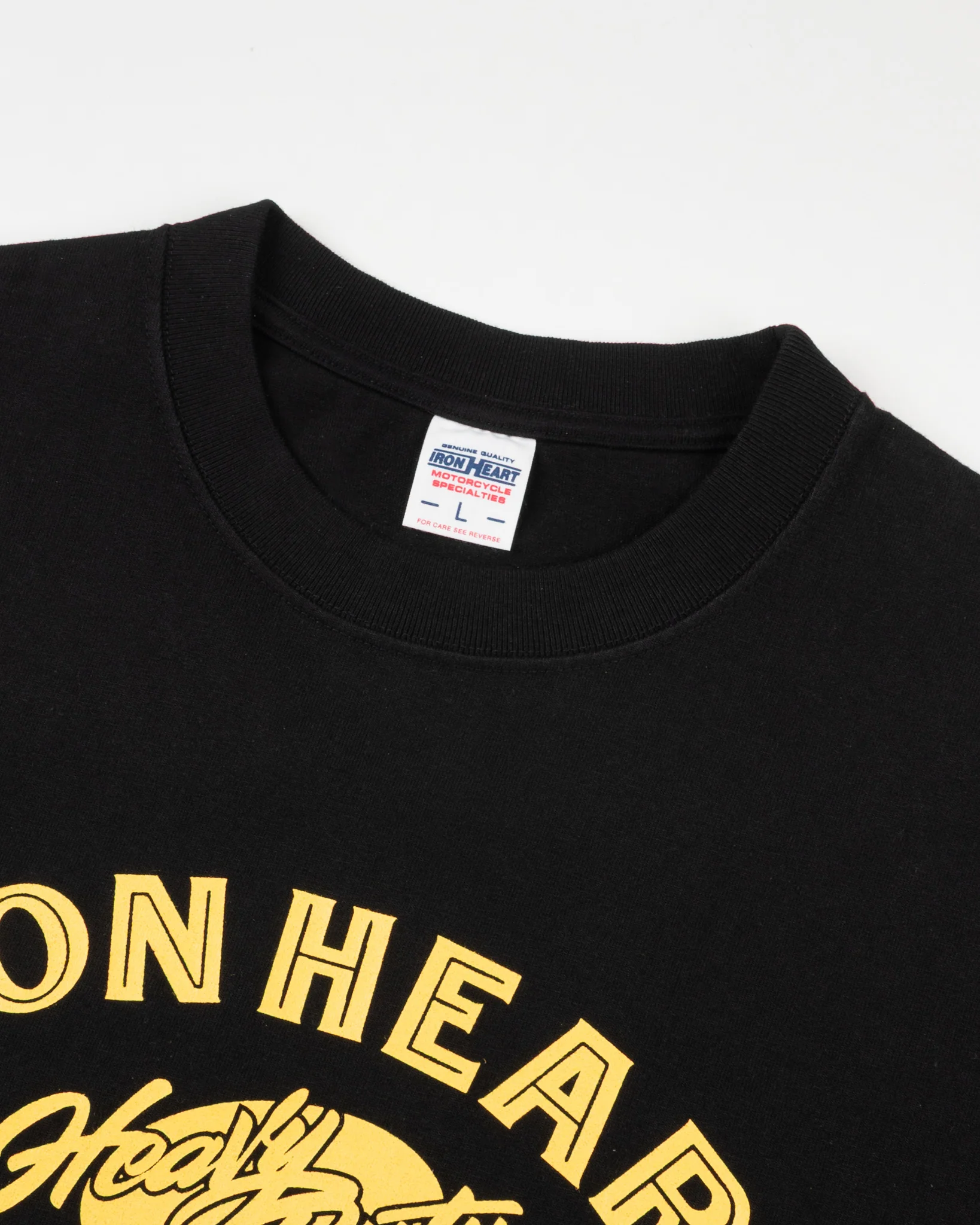 Iron Heart IHT-2602 7.5oz Printed Loopwheel Crew Neck T-Shirt - Image 4