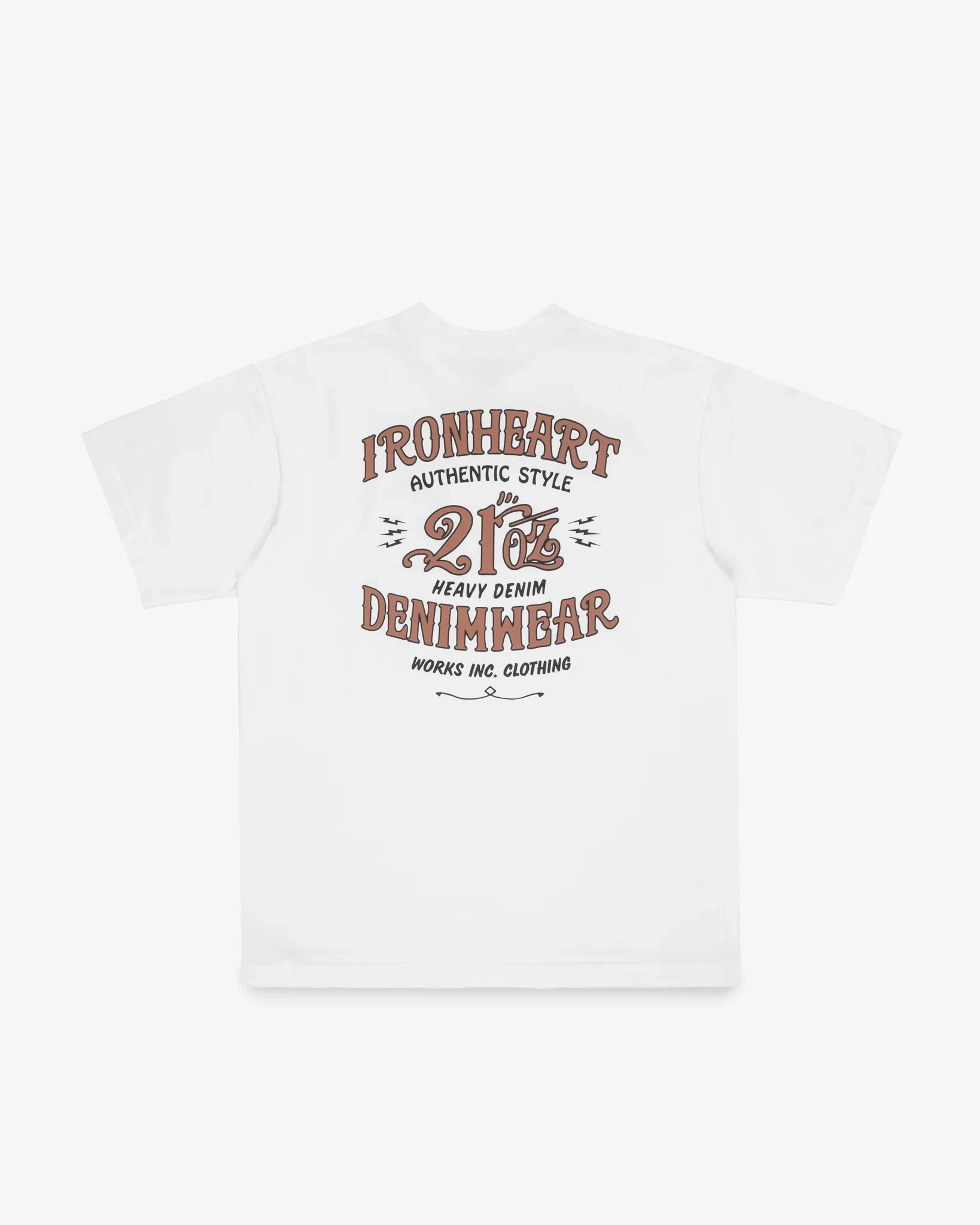 Iron Heart IHT-2603 7.5oz Printed Loopwheel Crew Neck T-Shirt - Image 8