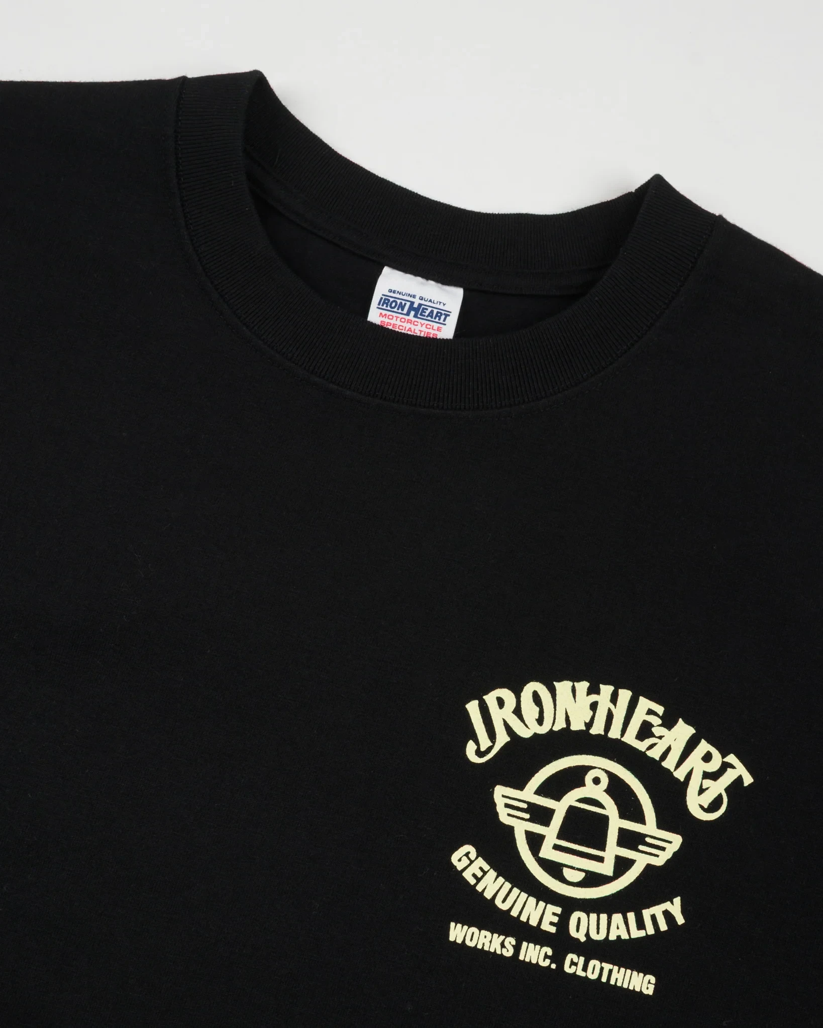 Iron Heart IHT-2603 7.5oz Printed Loopwheel Crew Neck T-Shirt - Image 4
