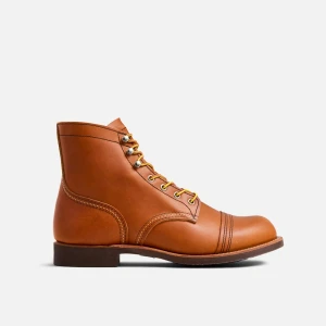 Red Wing 8000 Iron Ranger Men's 6-inch boot in oro legacy leather
